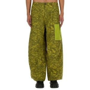 Ten C Wide-Leg Cargo Pants With Textured Pattern - NWT